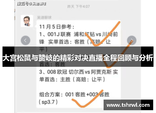大宫松鼠与赞岐的精彩对决直播全程回顾与分析